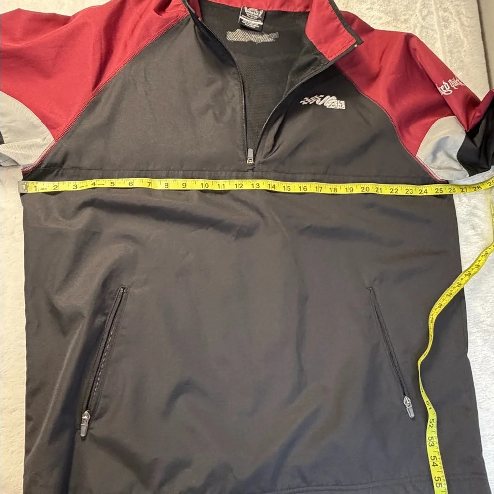 Vintage Joe Gibbs Racing Jacket Wicked Quick Windbreaker Mens XL 1/4 Zip Issued